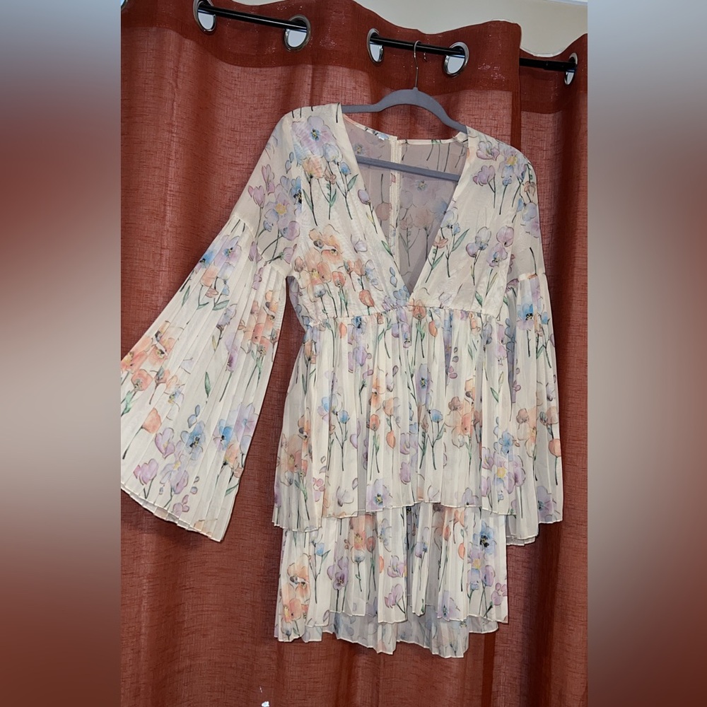 Sheer low cut dress